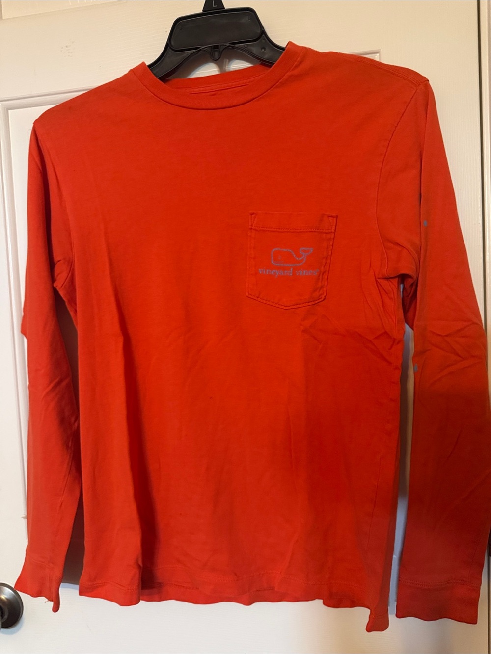 Vineyard Vines Men's Long-Sleeve Pocket Tee — Bright Red